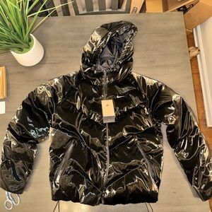 Nike Shiny Black Puffer Jacket